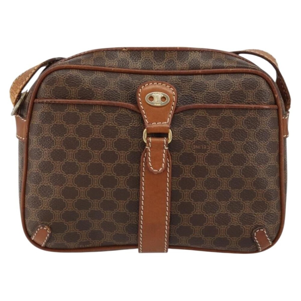 Celine Vintage Macadam Canvas and Leather